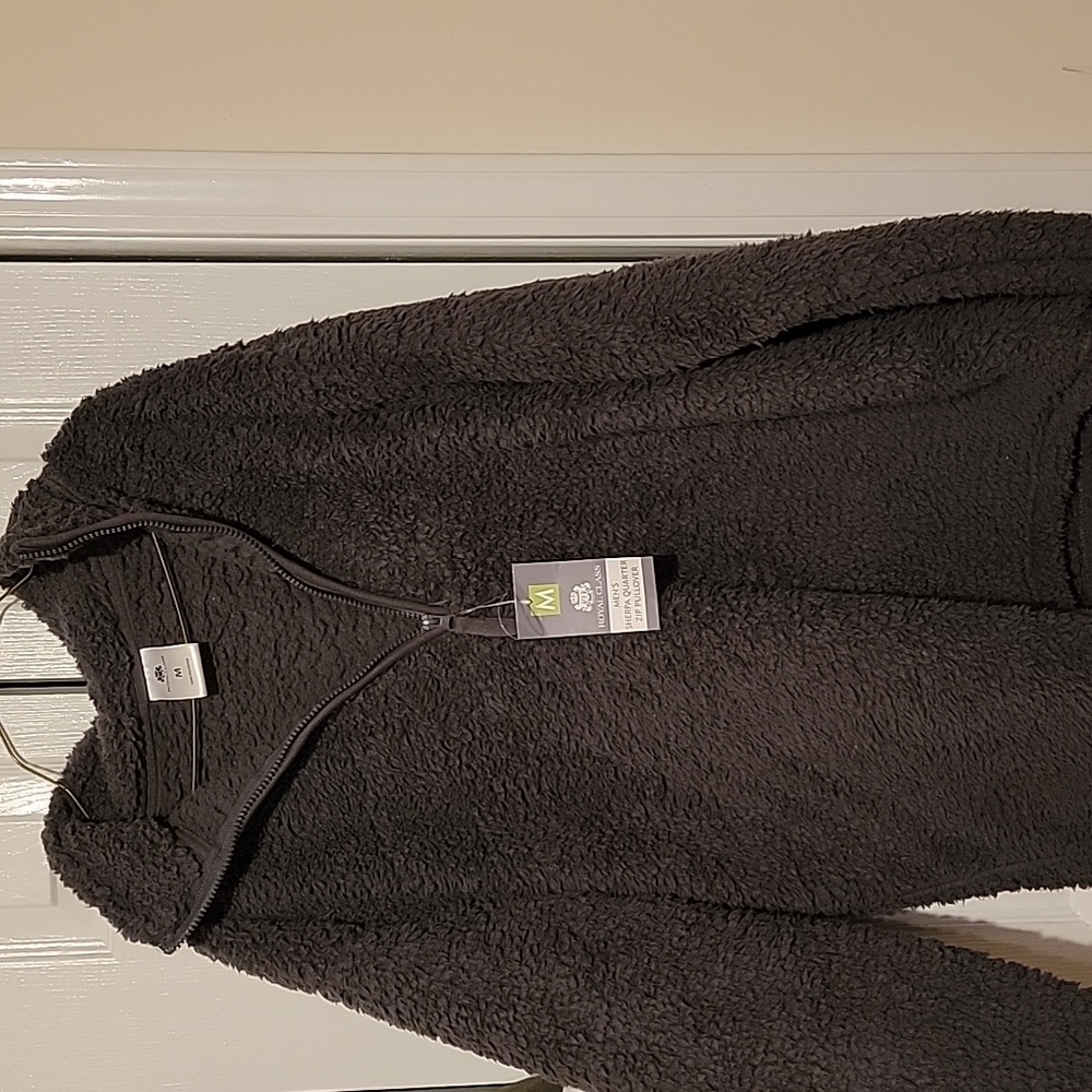 Mens medium fleece zipper pullover